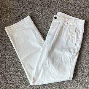 Brooks Brothers White Cotton Pants